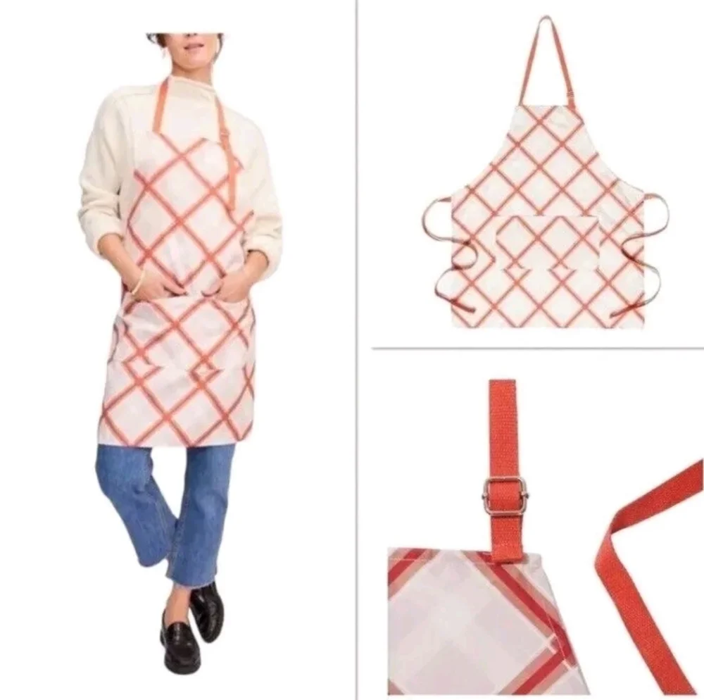 Sewing Down South Perfectly Plaid Cooking Apron 27”x31” New With Tags Charleston